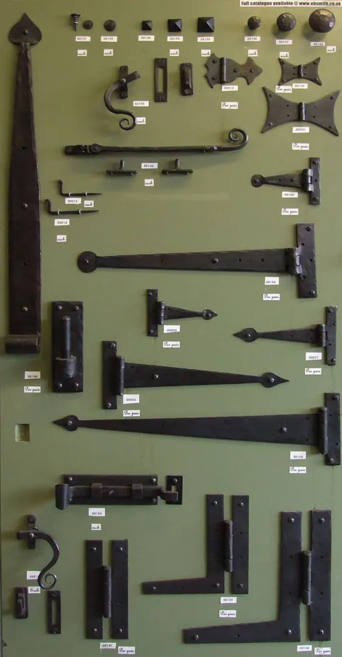 Black iron door hardware product